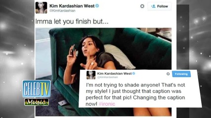 Kim Kardashian's Baby Bump Throws Shade?