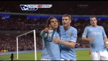 23.08.2010 Манчестър Сити 3 - 0 Ливърпул втори гол на Карлос Тевес 
