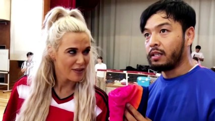 Lana and Hideo Itami coach Special Olympics teams in Tokyo