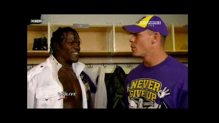 Wwe Raw 01.11.10 John Cena and R - Truth Backstage 