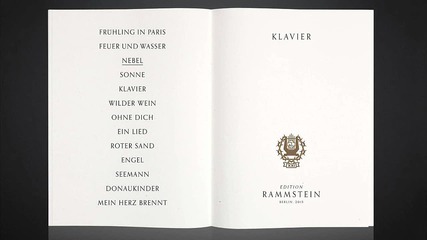 Rammstein - Nebel (piano version)
