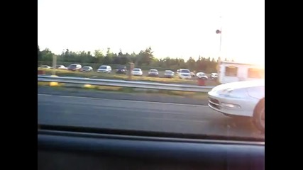 Honda Prelude h22 Vs Honda Integra b20 vtec Drag Race