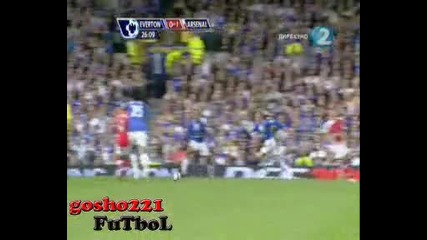 Евертън 0 : 1 Арсенал 15.08.09