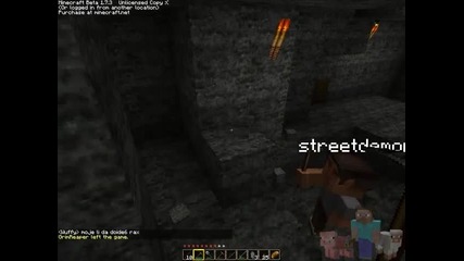 Minecraft - Oцеляване със Adrybg,streetdemon & Gr3en_skull - Slime!!!!! Продължение - част 3 Финал!