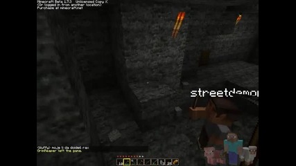 Minecraft - Oцеляване със Adrybg,streetdemon & Gr3en_skull - Slime!!!!! Продължение - част 3 Финал!