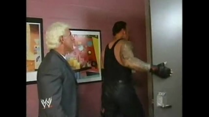 The Undertaker and Ric Flair Backstage