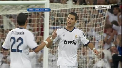Real Madrid vs Barcelona Ronaldo Goal - Super Cup final 30 08 2012