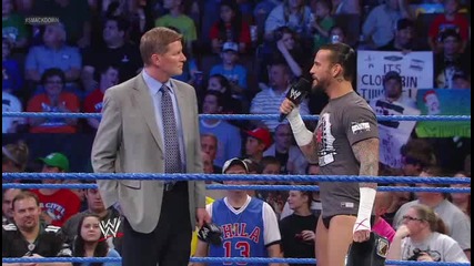 Wwe Smackdown 18.05.12 John laurinaitis And Cm Punk Full Sagment