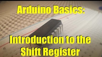 ARDUINO BASICS:   INTRO TO THE 74HC595 SHIFT REGISTER