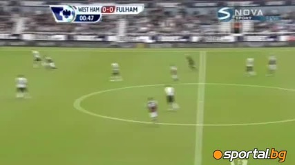 Уест Хям - Фулъм 3:0 ~ Бербатов влиза в игра в 45 мин.