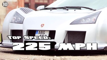 Топ 10 Най- бързите коли в света