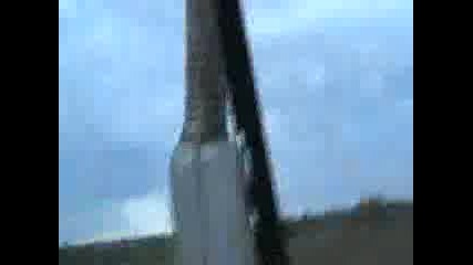 Култивиране с ЮМЗ-6М (изглед от кабината)