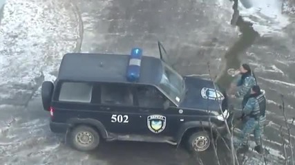 Инцидент с джип на Беркут - специални полицейски части в Украйна