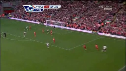 Liverpool - 1 - 2 - Sunderland - Bent 