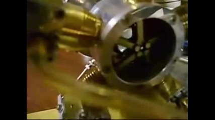 Halo steam engine prototype,  радиален двигател който работи с нагнетен въздух
