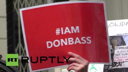 UK: Activists hold Odessa memorial outside Ukrainian Embassy in London