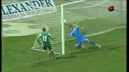 Попадението на Благой Наков за 3:0 за Пирин срещу Локо Пд