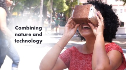 VR glasses made in the rainforest