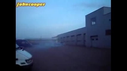 Bmw E34 Turbo drifting