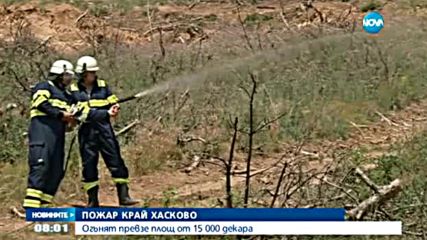 Овладяха пожар, обхванал 15 000 декара в Тополовградско