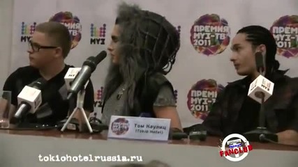 Tokio Hotel - Muz Tv Conferencia - 03.06.11 - Part 2 [hq]