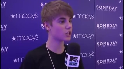 Бийбър в интервю - Macy's [ за '' Someday'' ] - 22.06.11