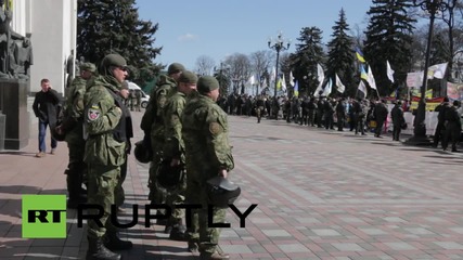 Ukraine: 'Financial Maidan' protesters besiege Verkhovna Rada in Kiev