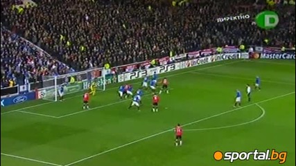 24.11.2010 Рейнджърс - Манчестър Юнайтед 0 : 1 Мач от Групите на Шампионската Лига 