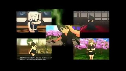 Senran Kagura Burst Guren no Shoujotachi Game Trailer