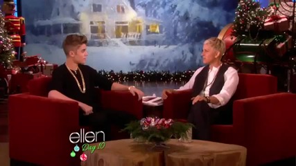 Justin Bieber on Ellen Degeneres Show 2012 December (full Interview)