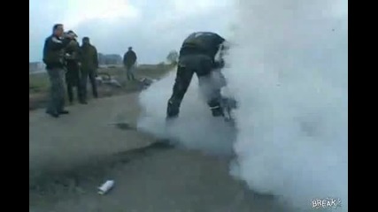 Awesome Motorcycle Burnout 