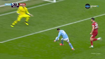 Manchester City with a Goal vs. Wolverhampton Wanderers FC