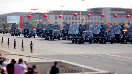 China 60 - ти Национален празник парад Timelapse 