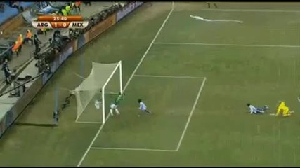 Аржентина - Мексико 1:0 Вижте имаше ли засада при първия гол 