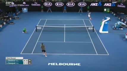 Dimitrov vs. Gasquet - Australian Open 2017 R3 Highlights