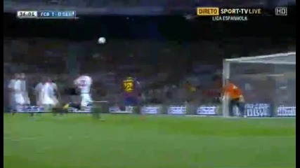 Барселона - Севилия 1:0, Алвеш (36)