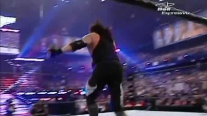 Over the Top Rope Suicide Dive - Undertaker