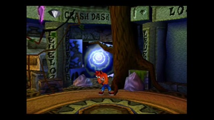 Crash Bandicoot 2 - Level 05 Crash Dash - Crystal + Box Gem 