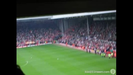The Kop - You`ll Never Walk Alone in Anfield