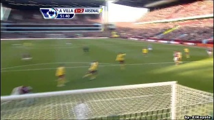 Aston Villa 2 - 4 Arsenal - Ciaran Clark - 1 - 2 