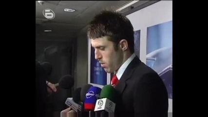 Интервю С Майкъл Карик След Мача Интер - Манчестър Юнайтед 0:0