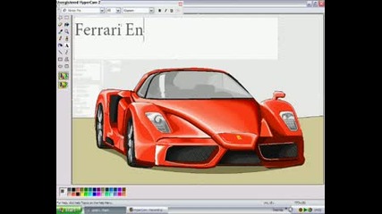 Как Да Нарисуваме Ferrari Enzo С Ms Paint