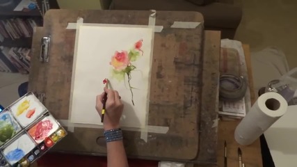 Рисуване на рози-демонстрация от Sandra Lynn Strohschein
