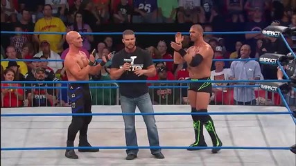 A New Alliance: Bobby Roode, Christopher Daniels and Kazarian (august 8, 2013)