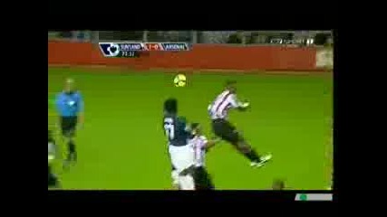Sunderland vs Arsenal 1 - 0 Highlights/21/11/09 