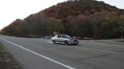 E36 M3 Burnout and Audi A4 Usp Avant 
