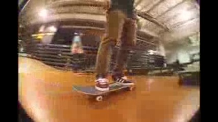 Christmas skateboarding