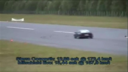 Ford Sierra Cosworth vs Mitsubishi Lancer Evo 5 