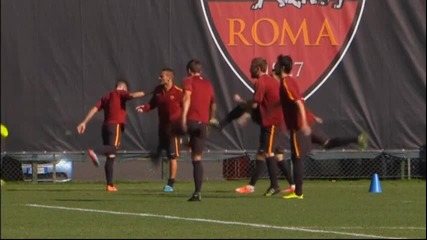 ВИДЕО: Рома се подготвя за сблъсъка с Байерн