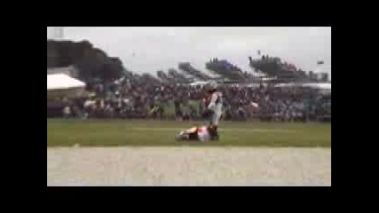 Dani Pedrosa Wheelie Spill